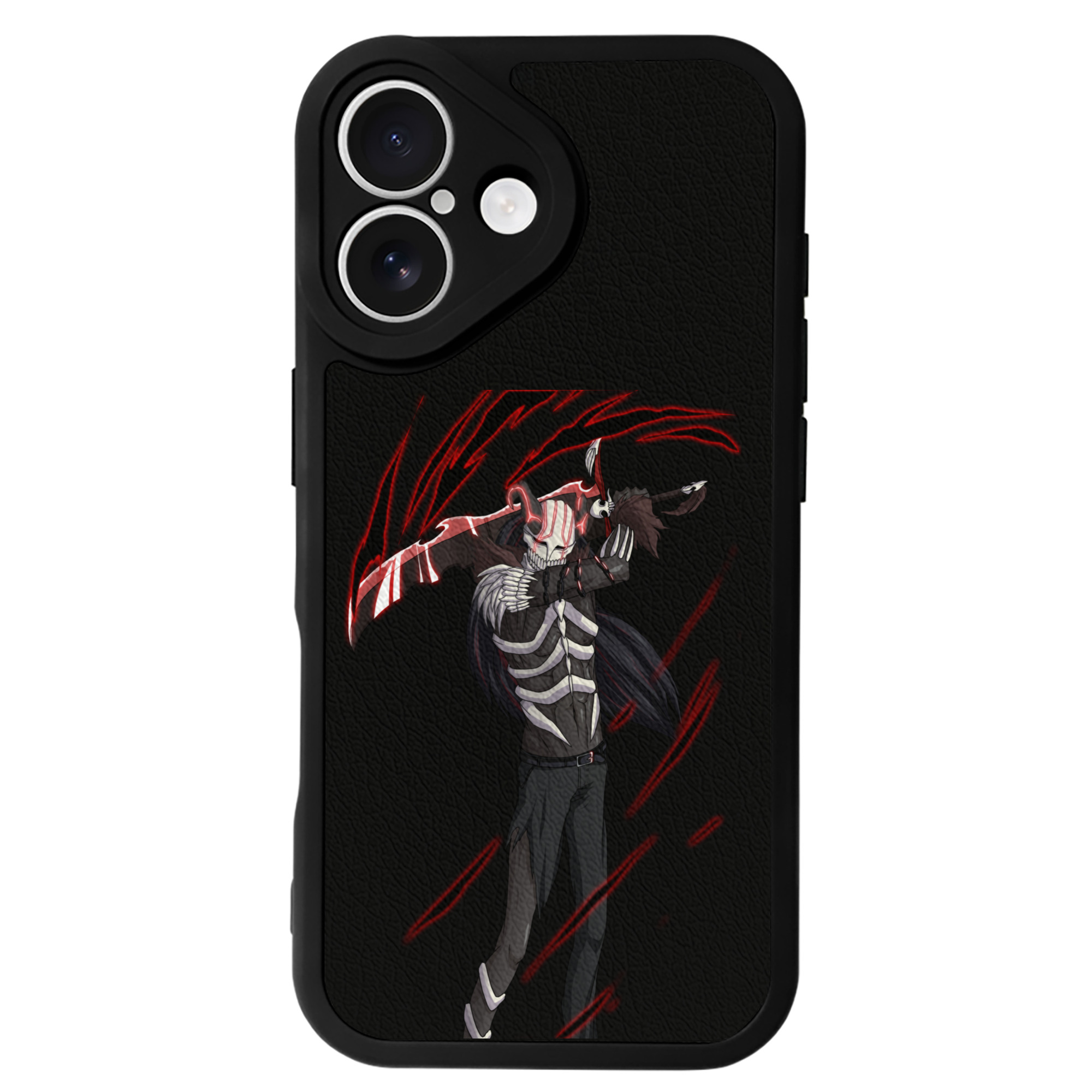 ブリーチ 黒崎一護（くろさき いちご）BLEACH Kurosaki Ichigo 【iPhone 16シリーズ対応】シリコンスマホケース（レザー調） 材質：シリコン